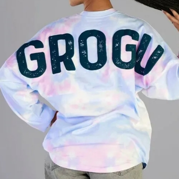 Disney Adult Spirit Jersey - Star Wars: The Mandalorian Grogu Tie-Dye - Size M - Picture 5 of 14